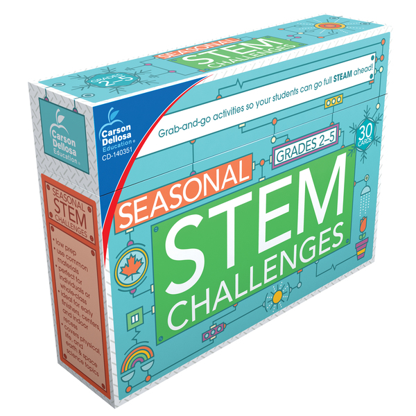 Carson Dellosa Seasonal STEM Challenges Learning Cards 140351